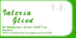 valeria glied business card